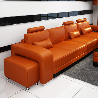 Leather Sofa Couch Living Area Sectional Sofa Corner Set Design Modern Sofa F3017C