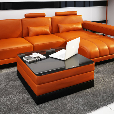 Leather Sofa Couch Living Area Sectional Sofa Corner Set Design Modern Sofa F3017C
