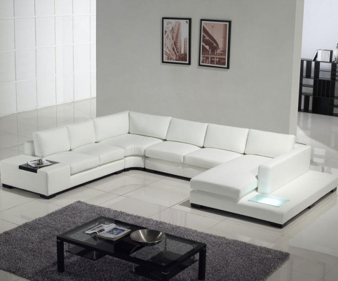 Leather sofa couch living room set corner sofa corner suite design modern sofa with USB
