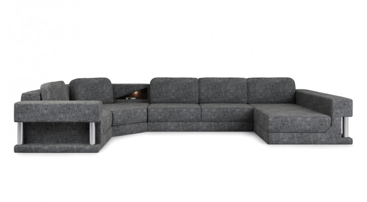 Sectional sofa with USB upholstery fabric design sofa suite living landscape Parliament