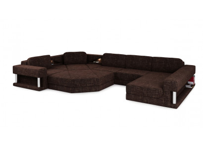 Corner sofa with USB upholstery textile design sofa set sectional Parliament