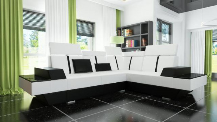 Custom-made leather sofa USB sectional living room upholstered sofa corner sofa corner couch