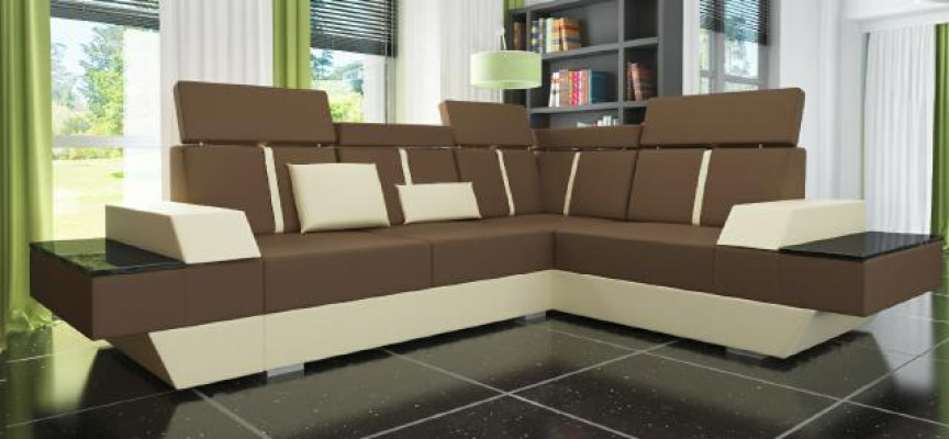 Upholstered Couch Sofa with USB, Corner Couch Leather Couch Designer Leather Sofa Living Landscape