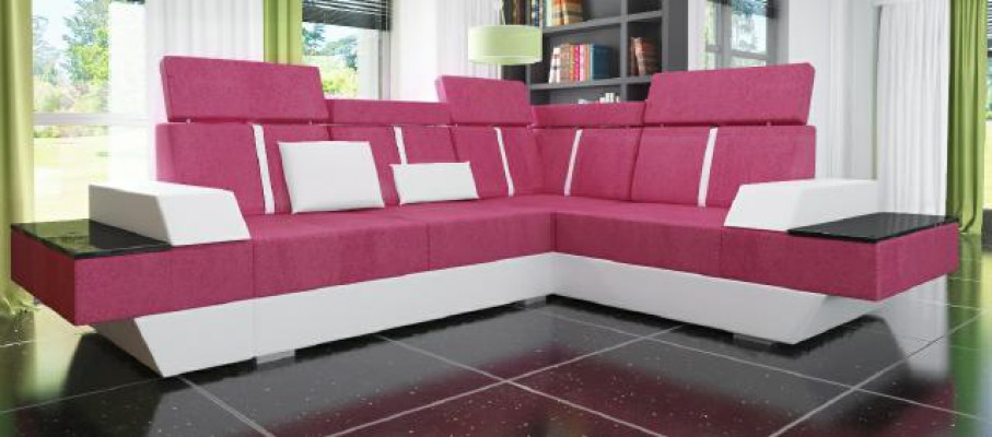 Design living room landscape sofa, corner sofa, USB fabric, textile leather, custom-made corner sofa