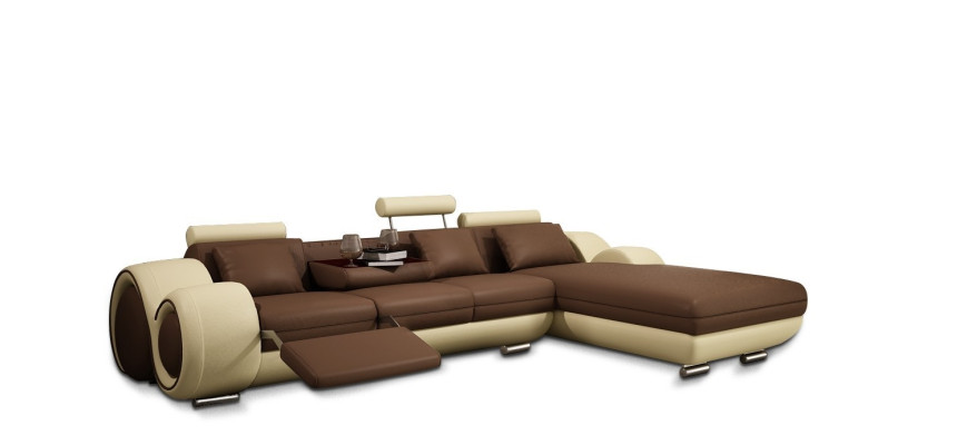 Leather sofa with USB living landscape corner sofa corner set design modern sofa A1163E
