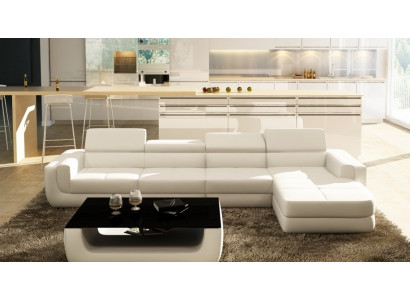 Modern corner sofa with USB upholstery leather design sofa set Tettau living landscape