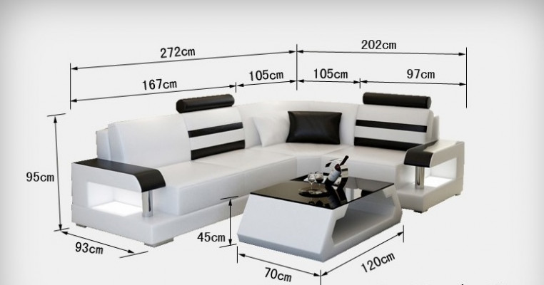 Leather sofa with USB, living room corner sofa, corner suite design, modern sofa L6016D