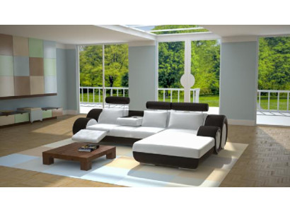 Designer suite corner sofa living landscape + USB, sofa upholstery leather sofa sofas new