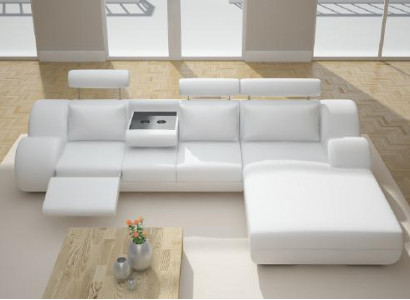 Designer suite corner sofa living landscape couch sofa upholstered leather sofa with USB