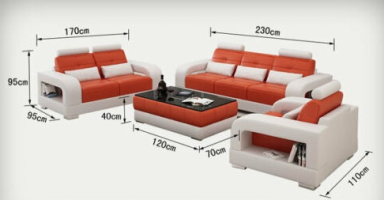 Sofa Couch Upholstery Living Area Seating Furniture Set Suite 3+2+1 Sofas