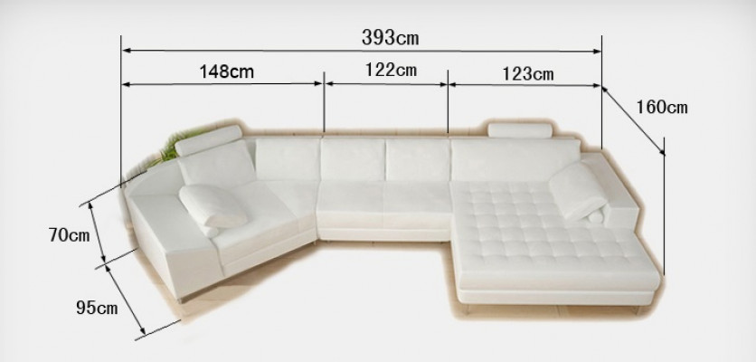 Leather sofa couch living room landscape corner sofa corner suite design modern sofa A1116