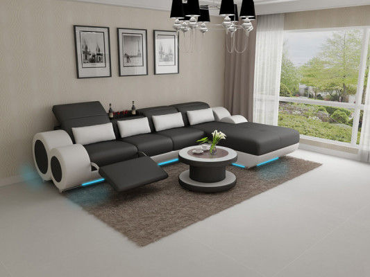 Leather sofa + USB sofa set new corner sofa corner set design modern sofa G8035H