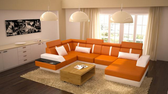 Designer living area corner couch sofa upholstered suite leather sofa sofas new.