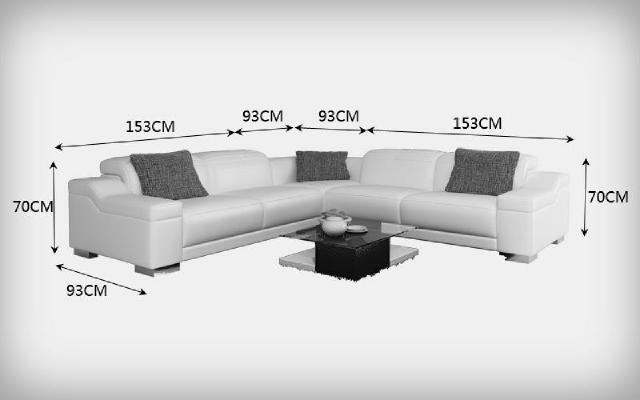 Living room landscape upholstery corner corner sofa seating couch suite landscape leather 2711D