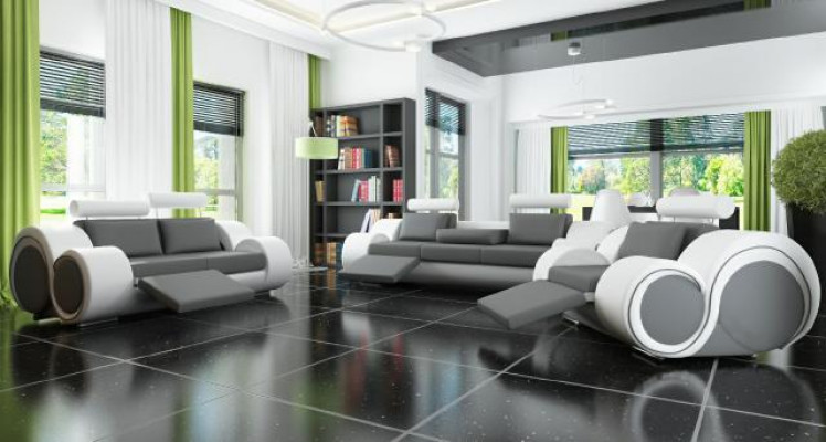 Sofa cushion 3+2 seat with USB sofa leather sofa custom-made couch set new