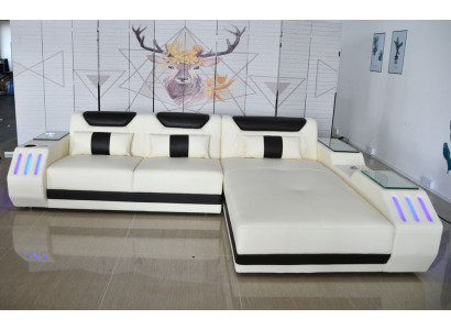 Soft corner sofa living area design leather corner sofa L-shaped sofa modern sofa