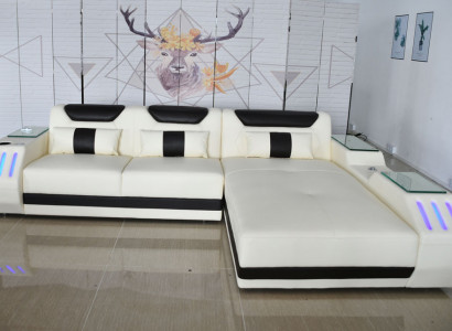 Soft corner sofa living area design leather corner sofa L-shaped sofa modern sofa