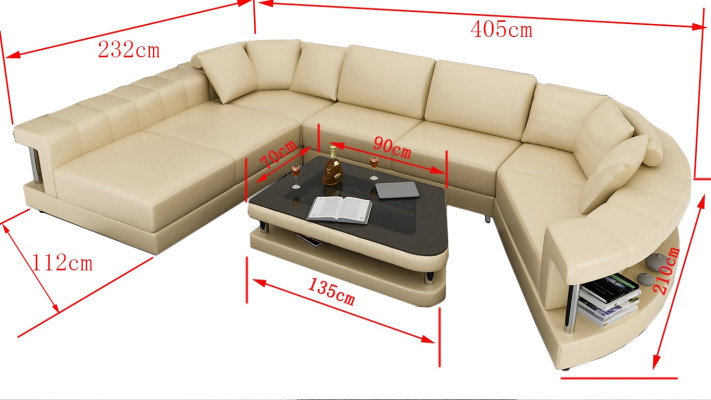 Sofa Leather Sofa Couch Living Area Corner Sofa Corner Suite Design Modern