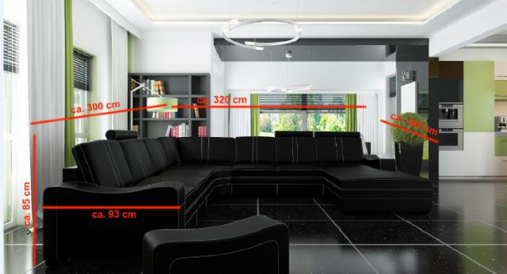 XXL leather sofa leather couch leather corner sofa living room landscape corner sofa new set sofa