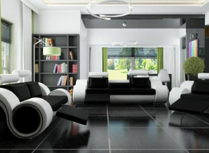 Sofa with USB, Upholstered Set 3+2 Seat Designer Sofa Leather Sofa Custom-Made