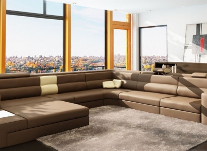 Sectional sofa with USB couch upholstery set design leather fabric living landscape