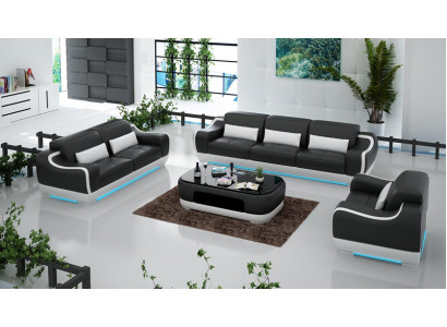 Leather sofa couch living room set 3+2+1 seater suite sofa furniture G8025D