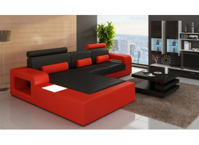 Leather sofa set corner sofa with USB corner couch set leather couch custom-made