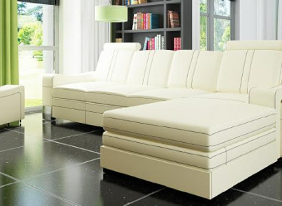 LEATHER SOFA LEATHER COUCH LEATHER SECTIONAL LOUNGE with USB, NEW SET SOFA XXL