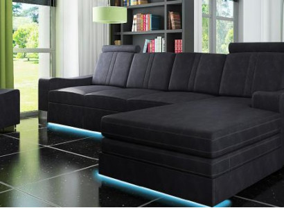 Fabric sofa with USB, upholstery set corner, new textile couch, corner sofa, fabric sofa.