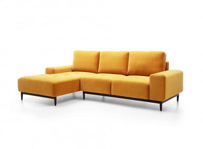 Corner sofa L-shape Yellow corner sofa Corner couch with bed storage Sofa seating area