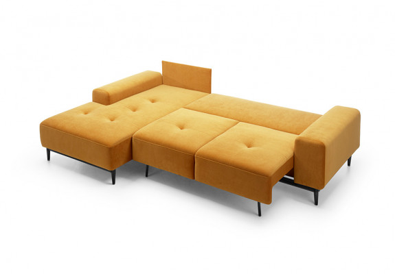 Corner sofa L-shape Yellow corner sofa Corner couch with bed storage Sofa seating area