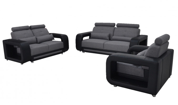 Sofa with USB upholstery couch design seating complete set leather fabric new