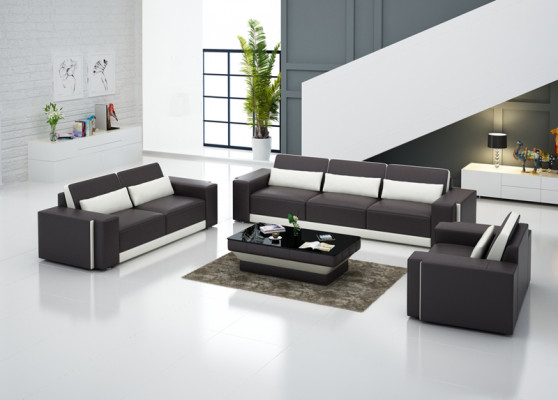 Leather sofa with USB, couch living area sofa set, sofa ensemble design modern