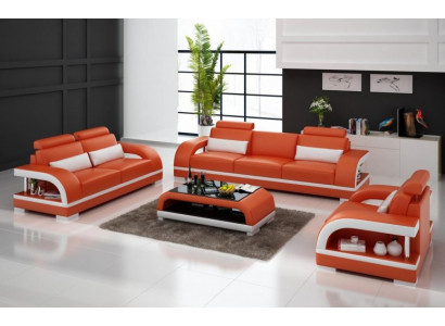 Designer sofa set leather sofa with USB set 3+2+1 sofa couch sets