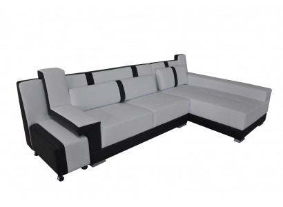 Corner sofa + USB couch upholstery corner seat set living landscape LED L shape A1118C