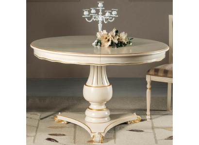Round dining table, dining tables, dining table styles, Elisa dining tables, luxury furniture, wood.