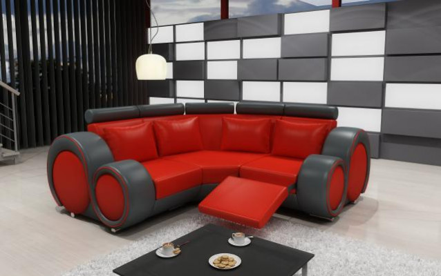 LEATHER SOFA LIVING ROOM SET COUCH DESIGN CORNER SOFA BERLIN SOFA SET with USB