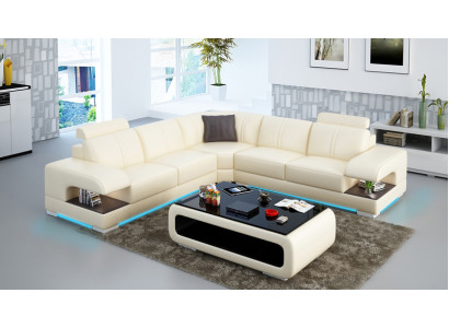 Leather Sofa Couch Living Area Corner Sofa Corner Suite Design Corner Sofa Sofa G8028B