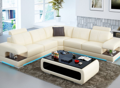 Leather Sofa Couch Living Area Corner Sofa Corner Suite Design Corner Sofa Sofa G8028B