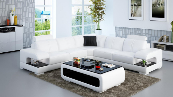 Leather Sofa Couch Living Area Corner Sofa Corner Suite Design Corner Sofa Sofa G8028B