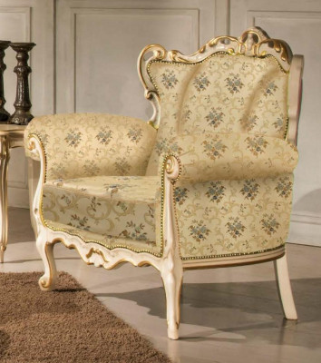 Wingback chair luxury fabric seat design upholstery StileElisa textile single seat new