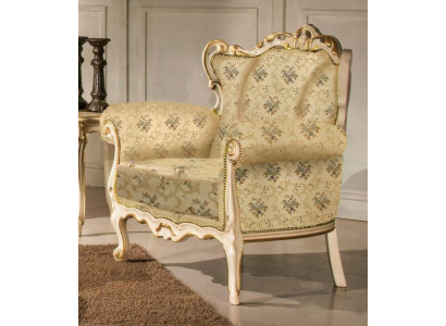 Wingback chair luxury fabric seat design upholstery StileElisa textile single seat new