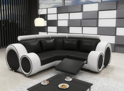 Leather sofa living landscape couch design corner sofa Berlin sofa custom-made USB