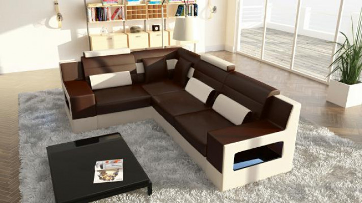Living area sofa + USB, upholstered corner sectional sofa set, fabric textile leather sofas