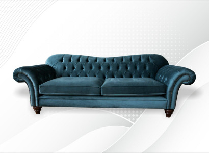 Sofa Luxury Textile Chesterfield Couch Sofas Upholstery Big 3-Seater Suite