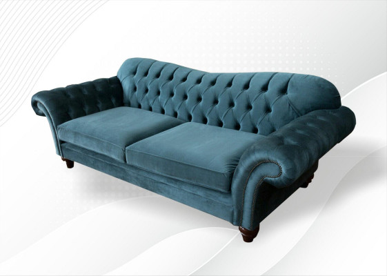Sofa Luxury Textile Chesterfield Couch Sofas Upholstery Big 3-Seater Suite