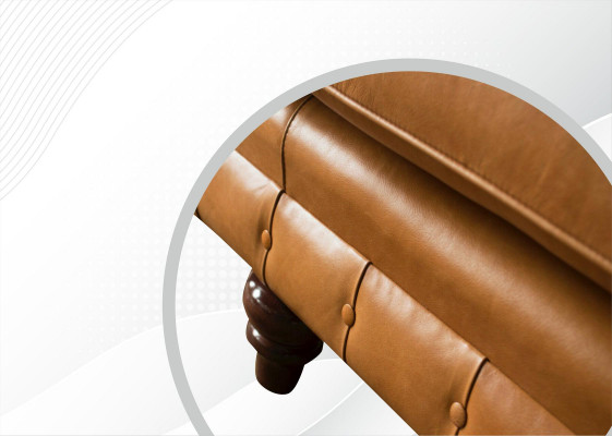 Chesterfield Sofa Brown XXL Big Leather Living Room Furniture 4-seater Brown