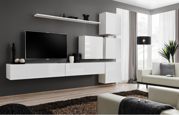 Living room furniture sofa coffee table wall unit shelf armchair side table TV furniture sideboard living room cabinet