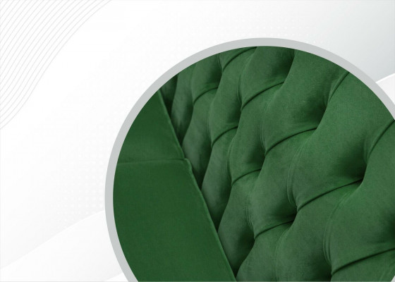 Chesterfield Designer Furniture High-Quality Three-Seater Couch Upholstery Fabric