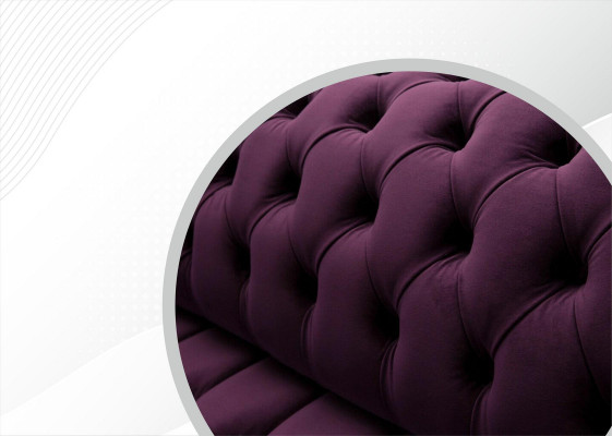 XXL Sofa 3-seater Couch Upholstery Chesterfield Seat Suite Textile Leather